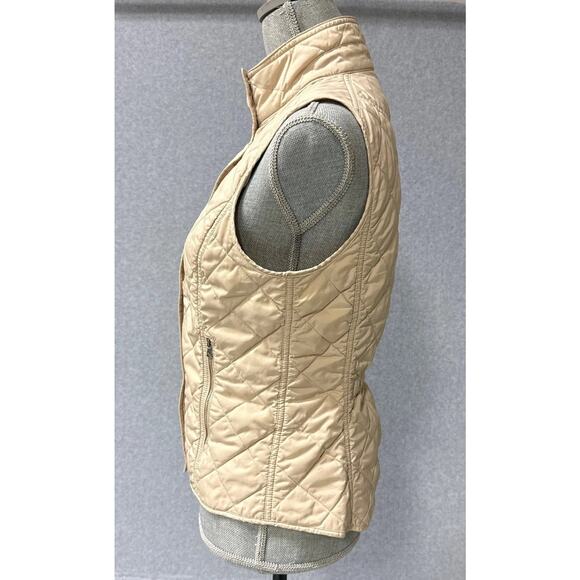 Polo Golf Ralph Lauren Beige Sleeveless Quilted Lightweight Vest Women's Small - Picture 8 of 16